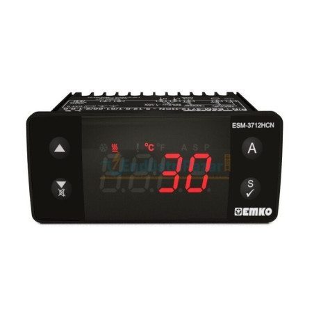 Emko ESM-3712-HCN.20901 0100 2000 ,Ebat 77x35mm,Besleme 24vac dc,Çıkış Kontak-2A,Sensör PT100,Isı Kontrol Termostat