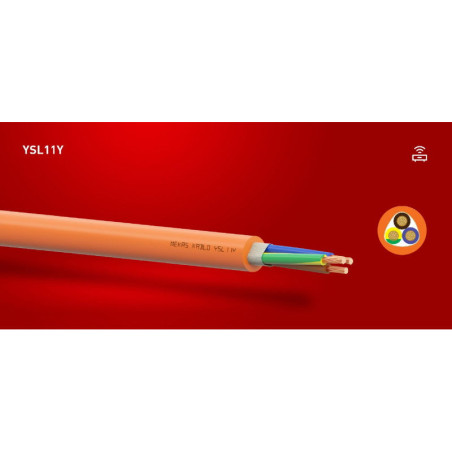 Mekas YSL11Y-PVCPUR-2x2.5 ,Kesit 2mm ,2.5-Damar Çok Telli,Standart,Hareketli Pvc-Pur Kablo