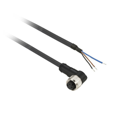 Telemecanique XZCPV0666L5 ,Soket M8 3pin,Açılı 90,3-Kablo Pvc-5mt,Sensör Kablo