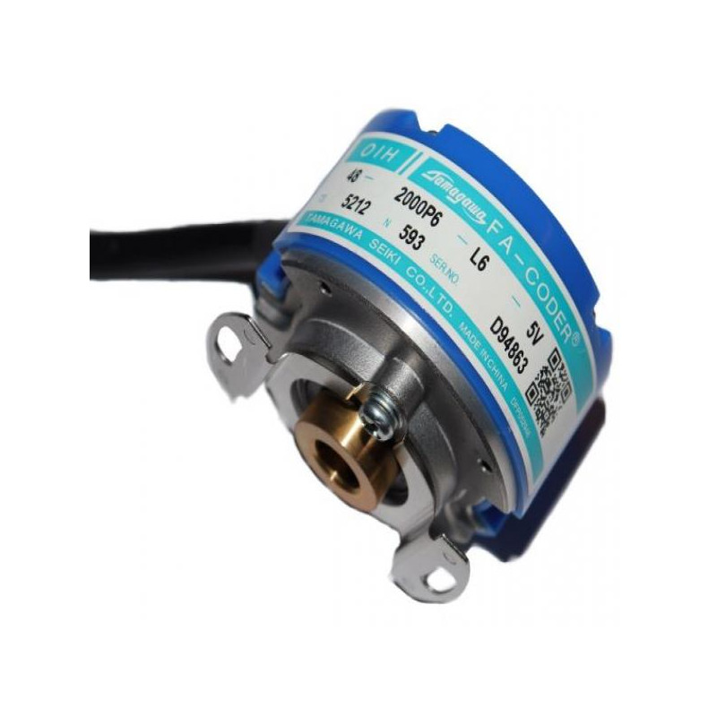 Tamagawa OIH48-2000P6-L6-5V,Gövde 48mm,Delik 6mm,Besleme 5vdc,Çıkış 6 TTL,2000 Pals,14-Kablo,Enkoder