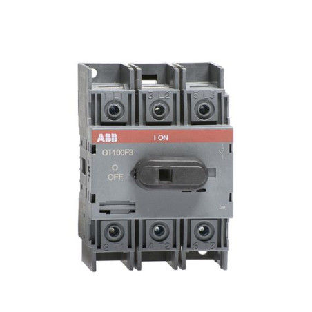 Abb OT100F3 ,3-Faz 3-Kutup,100 Amper,Ray Tip,Pako Şalter Devre Kesici