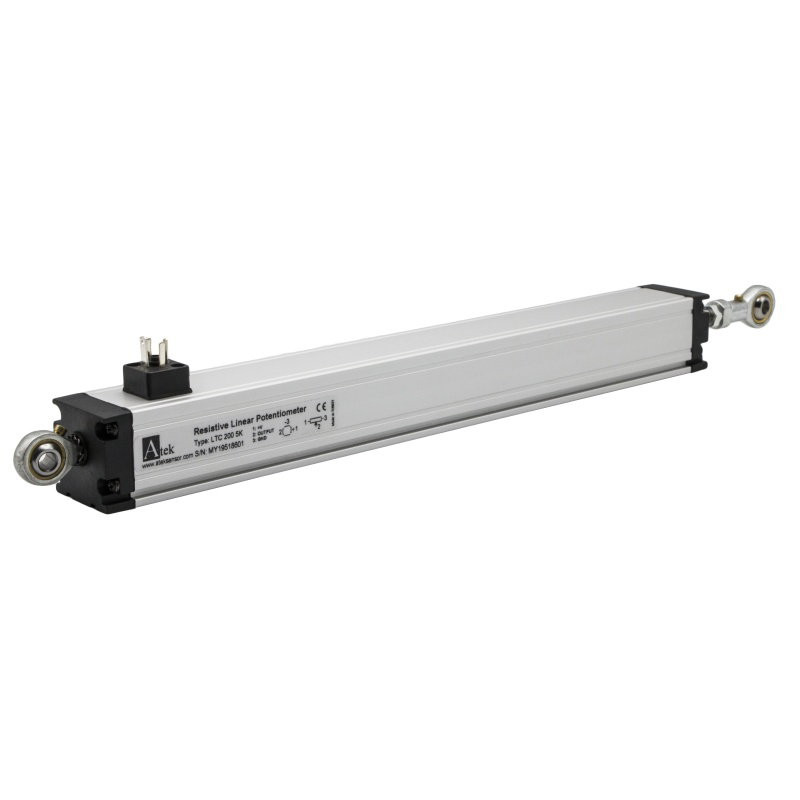 Atek LTC100-5K ,Ölçüm 100mm,Çıkış 5K Pot,Soket DIN-4-Pin,Lineer Potansiyometre