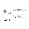 Autonics CR18-8AC ,Ebat M18x70mm,Ölçüm 8mm,Çıkış AC-NC,Besleme 110v..220vac,2-Kablo 2mt,Kapasitif Sensör