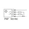 Baumer O300.GP-GW1B.72N ,Ebat 32x23x13mm,Ölçüm 20cm,Çıkış PNP-NO NC,Besleme 10v..30vdc,Soket M8 4pin,Cisim Fotosel