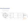 Çin MG908-24V ,Ebat 125x42mm,Mil 8mm,Besleme 24vdc 20W, Devir 90-Rpm, Dc Motor