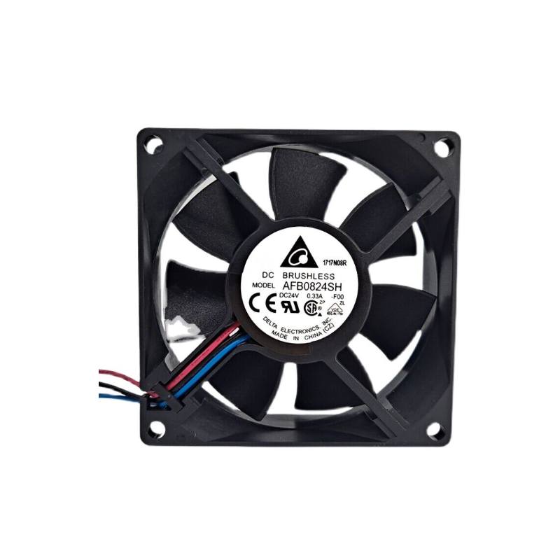 Delta AFB0824SH-F00 ,Ebat 80x25mm,Besleme 24vdc 0.33A 4.0W,Hava 47-Cfm,3-Kablo Fan