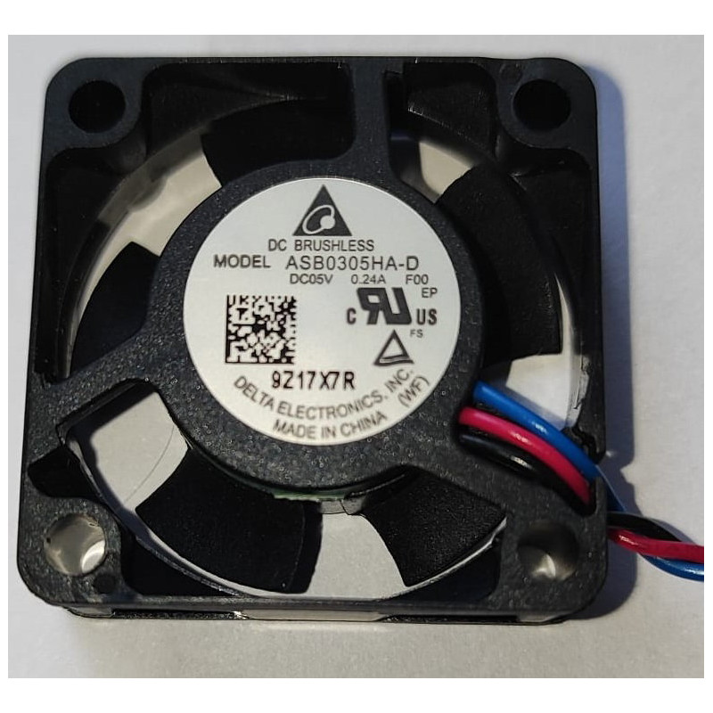 Delta ASB0305HA-D-F00 ,Ebat 30x10mm,Besleme 5vdc 0.17A 0.55W,Hava 4.3-Cfm,3-Kablo Fan