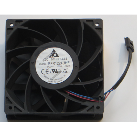 Delta PFR1224UHE-CE75 ,Ebat 120x38mm,Besleme 24vdc 1.75A 20W,Hava 213-Cfm,3-Kablo Fan