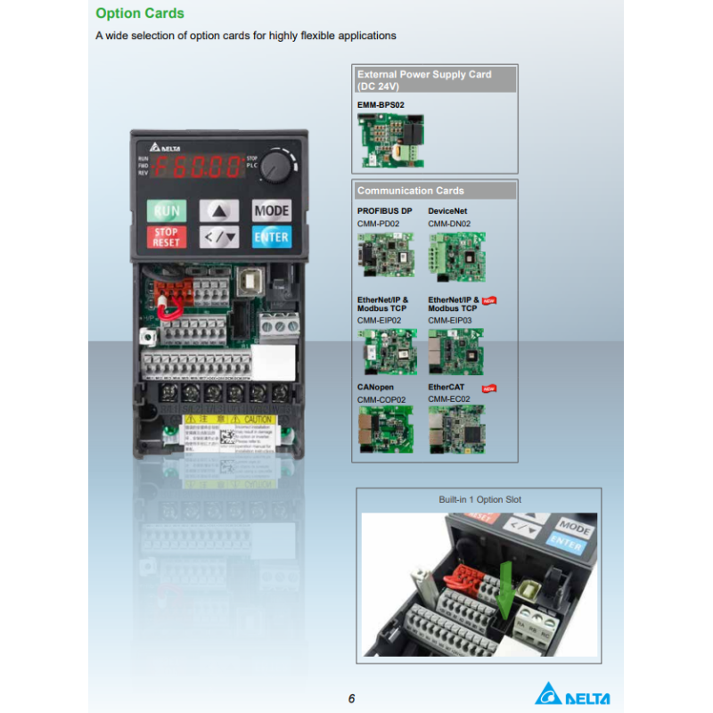 Delta VFD11AMS21AFSAA ,MS300,Güç 2.2kw 220vac,1 Faz MonoFaz,Ac Motor Sürücü Inverter
