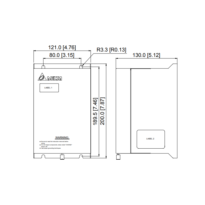 Delta VFDB4045 ,45kw 750vdc 60 Amper,Fren Ünite