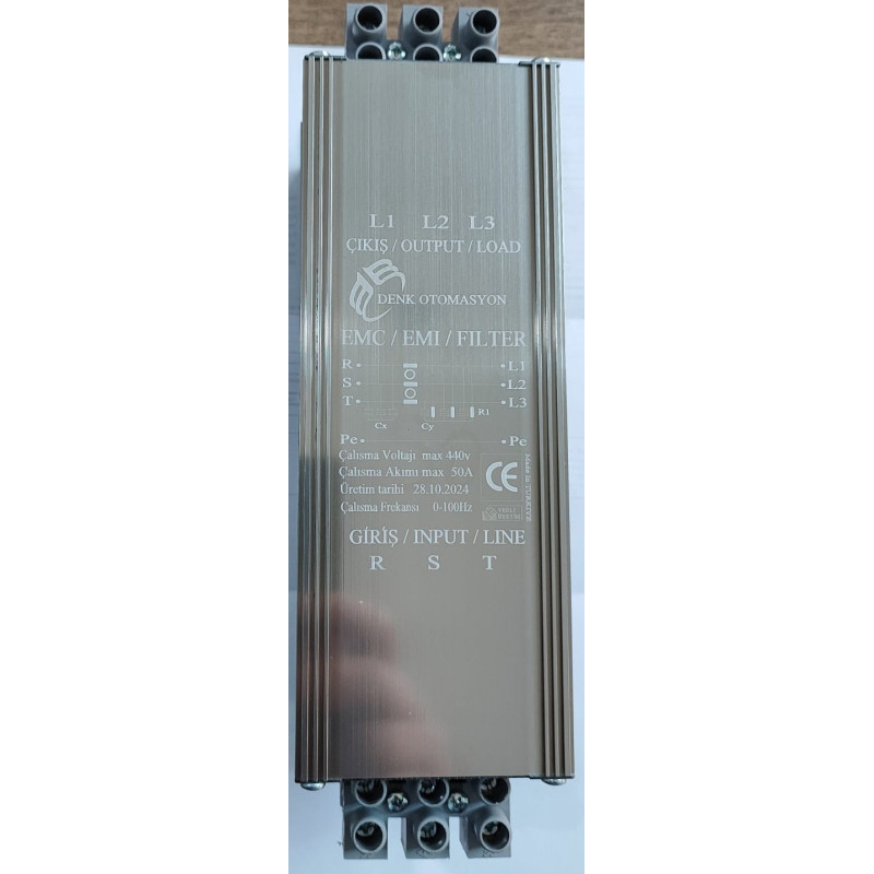 Denk DP65 ,Ebat 14x7cm,3-Faz,380vac 65 Amper,Emc Filtre