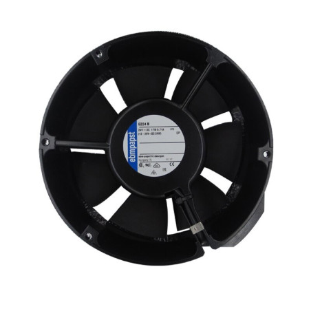EbmPapst 6224N ,Ebat 172x51mm,Besleme 24vdc 0.71A 17W,Hava 240-Cfm,2-Kablo Fan