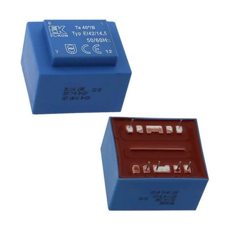 El-Kom RN148143 ,Güç 10va,Giriş 220v,Çıkış 2x9v,Pcb 6pin Trafo