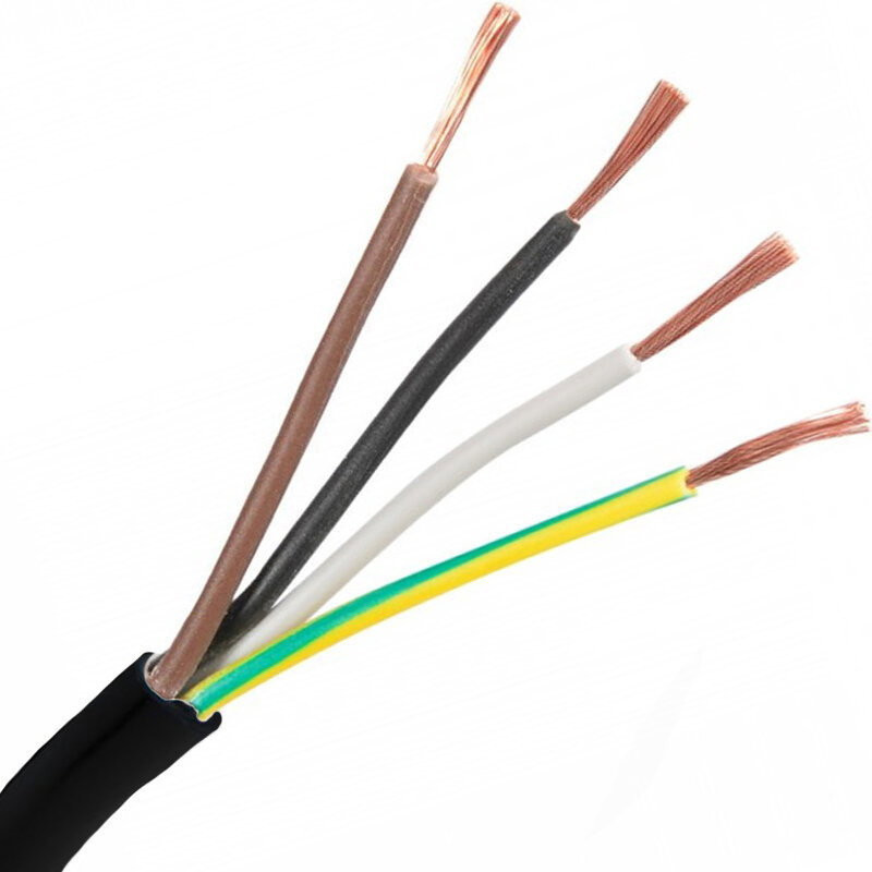 Seval H05VV-F 4x6 ,Kesit 6mm ,4-Damar Çok Telli,1mt TTR Kablo