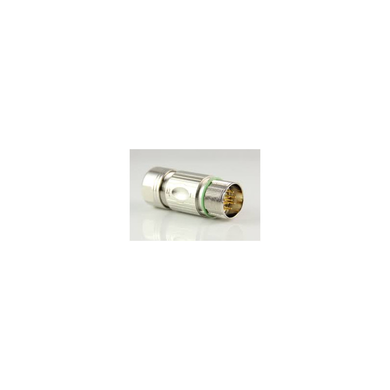 Maojwei M623-12K ,Düz Seyyar,M23 12pin Erkek,Servo Enkoder Soket Konnektör