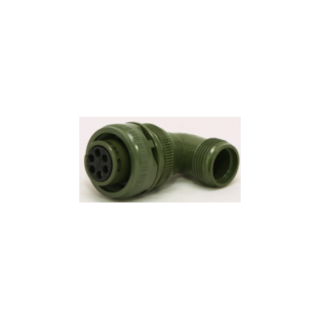 Maojwei MS3108-14S-6S ,Açılı Seyyar,M22 6pin Dişi,Soket Konnektör