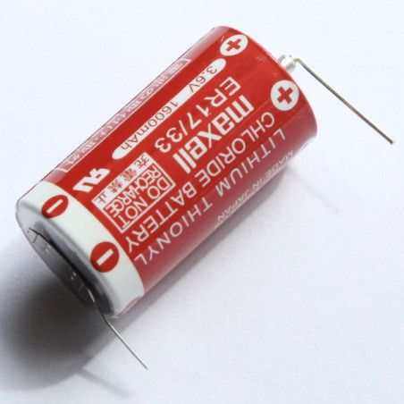 Maxell ER17 33 ,3.6v 16mAH,1-adet,Pcb Tip,Şarjlı Pil
