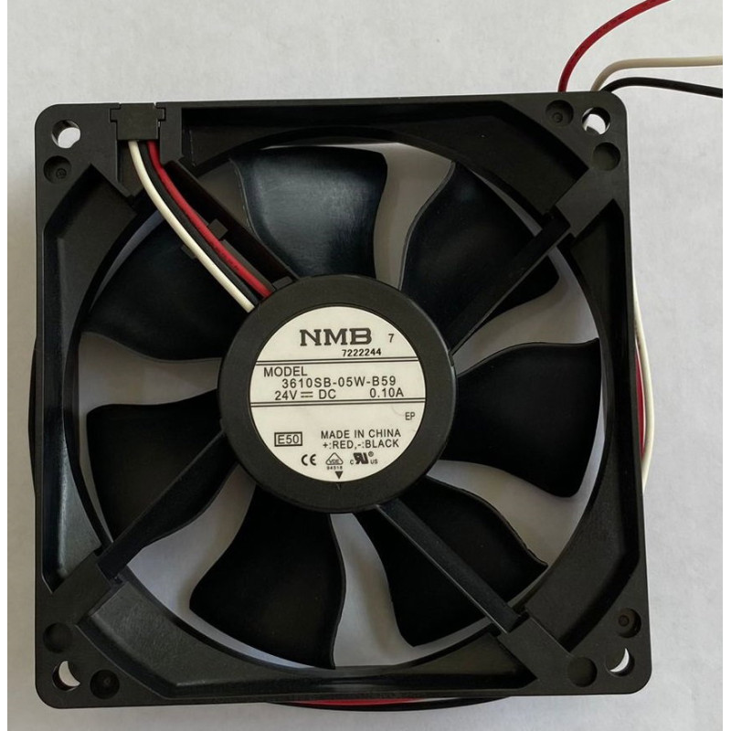 Nmb-Mat,1604KL-04W-B59-E50 ,Ebat 40x10mm,Besleme 12vdc 0.10 Amper 1.0w,Hava 6-Cfm,3 Kablo Fan