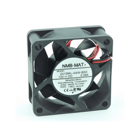 Nmb-Mat 2410ML-04W-B50 ,Ebat 60x25mm,Besleme 12vdc 0.26A 2.4W,Hava 23-Cfm,2-Kablo Fan