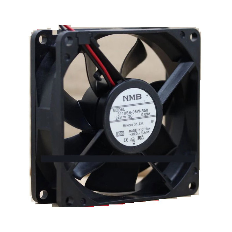 Nmb-Mat 3110SB-05W-B50-E00 ,Ebat 80x25mm,Besleme 24vdc 0.09A 2W,Hava 41-Cfm,2-Kablo Fan