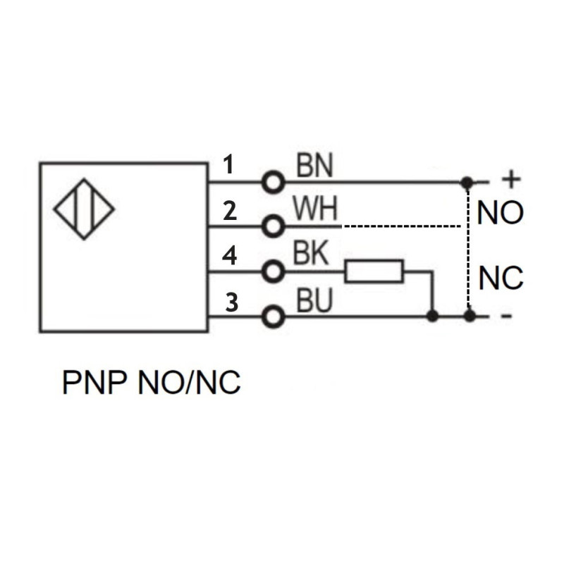 Omron E3FA-RP11 ,Ebat M18x45mm,Ölçüm 4mt,Çıkış PNP-NO NC,Besleme 10v..30vdc,4-Kablo,Reflektör Fotosel