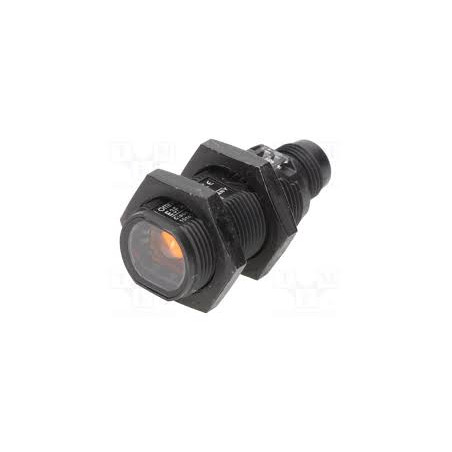 Omron E3FA-RP21 ,Ebat M18x45mm,Ölçüm 4mt,Çıkış PNP-NO NC,Besleme 10v..30vdc,Soket M12 4pin,Reflektör Fotosel