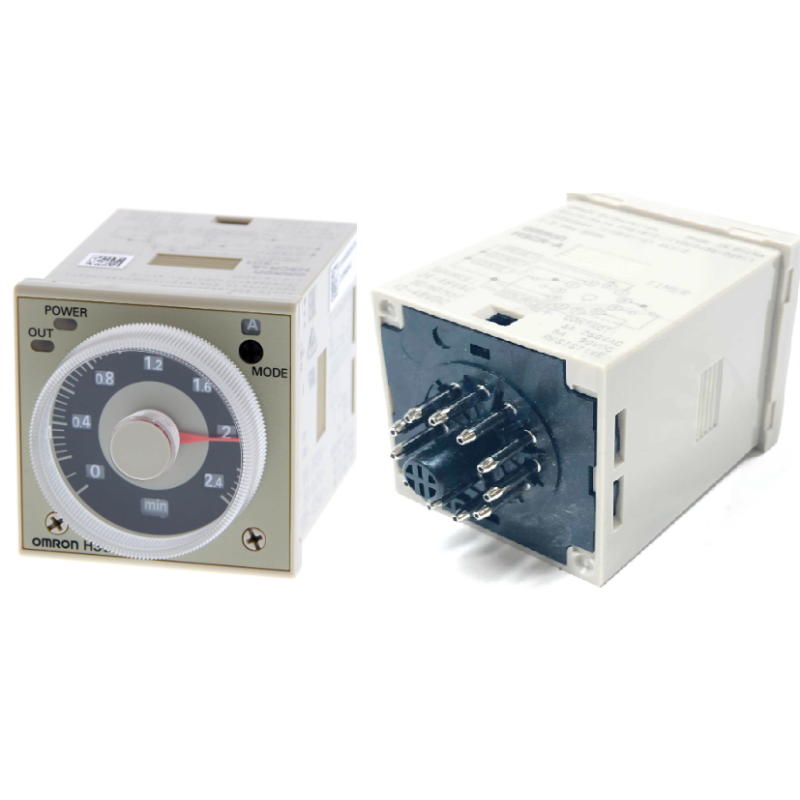 Omron H3CR-A-230 ,Ebat 48x48mm,Besleme 110v..220vac dc,Yuvarlak-11pin,Analog Zaman Röle