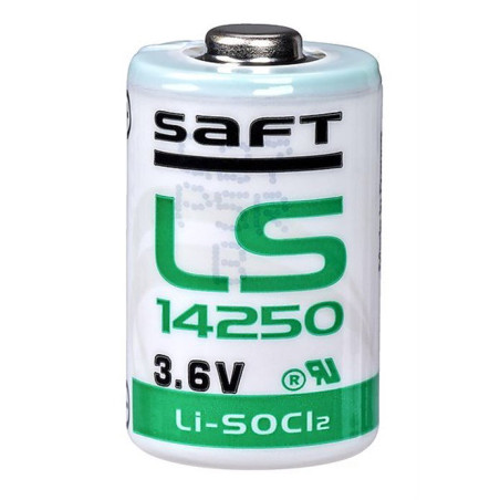 Saft LS14250 ,3.6v 1200mA,Şarjsız Lityum Pil