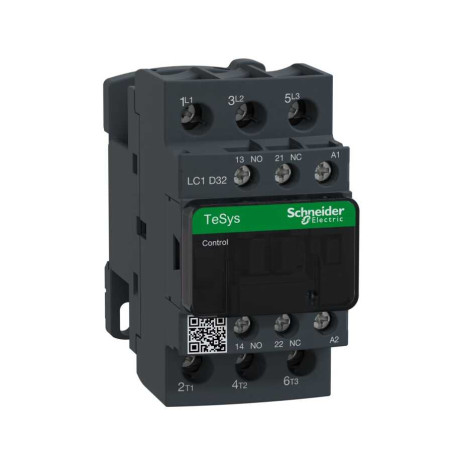 Schneider LC1D32BD Bobin 24vdc,Güç 15kw 32 Amper,Kontak-3P 1A1K,Kontaktör