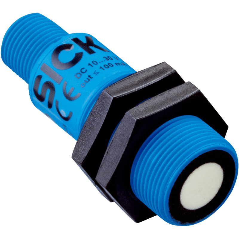 Sick UM18-218161101 6048420 ,Ebat M18x53mm,Ölçüm 12..100cm,Çıkış PNP-NO NC,Besleme 10v..30vdc,Soket M12 5-Pin,Ultrasonik Mesafe 