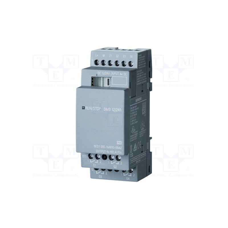 Siemens LOGO-DM8-12 24R ,Besleme 24vdc,Giriş 4-Dijital,Çıkış 4-Röle,Plc Ek Dijital Modül