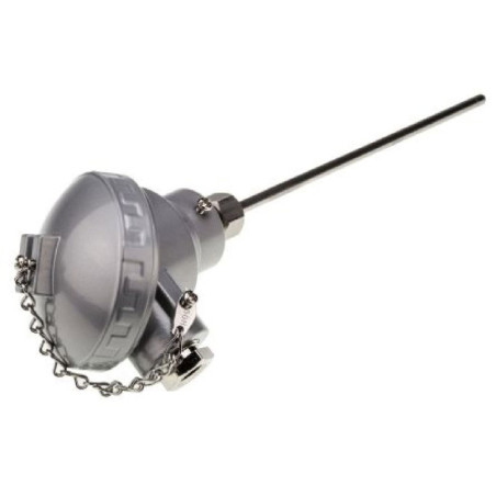 Tekon TR82-F13B21H060550 ,Çap 6mm,Boy 55cm,Rakor 20mm,PT100,Topuz Isı Sensör