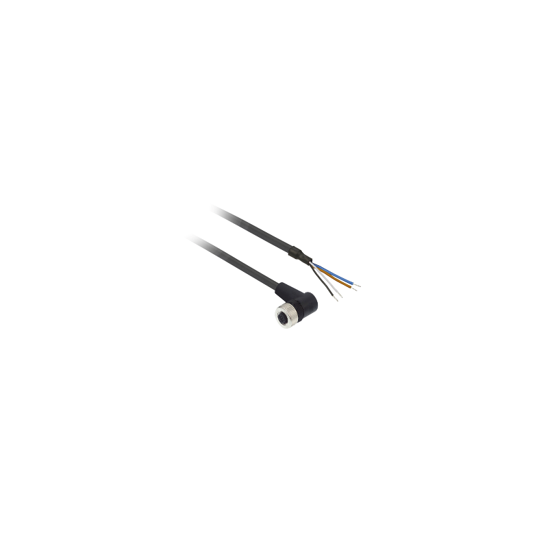 Telemecanique XZCP1241L5 ,Soket M12 4pin,Açılı 90,4-Kablo Pur-5mt,Sensör Kablo