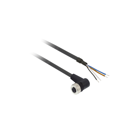 Telemecanique XZCP1241L5 ,Soket M12 4pin,Açılı 90,4-Kablo Pur-5mt,Sensör Kablo