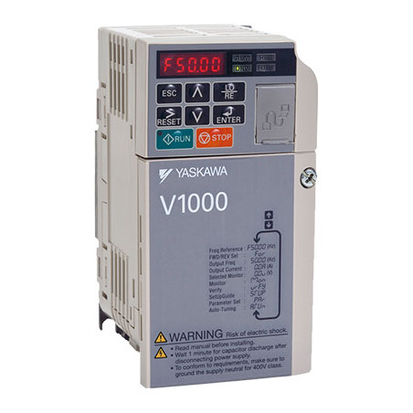 Yaskawa,CIMR-VC4A0004BAA,V1000,1.1KW,1.5KW,380V,3 FAZ,TRİFAZ,AC MOTOR SÜRÜCÜ,INVERTER