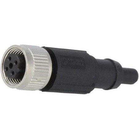 Zhong M12PG-B5A ,Düz Seyyar,M12 5pin Dişi,B-CODE,Soket Konnektör