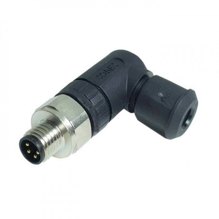 Zhong M8PGF-4D ,Açılı Seyyar,M8 4pin Erkek,Soket Konnektör