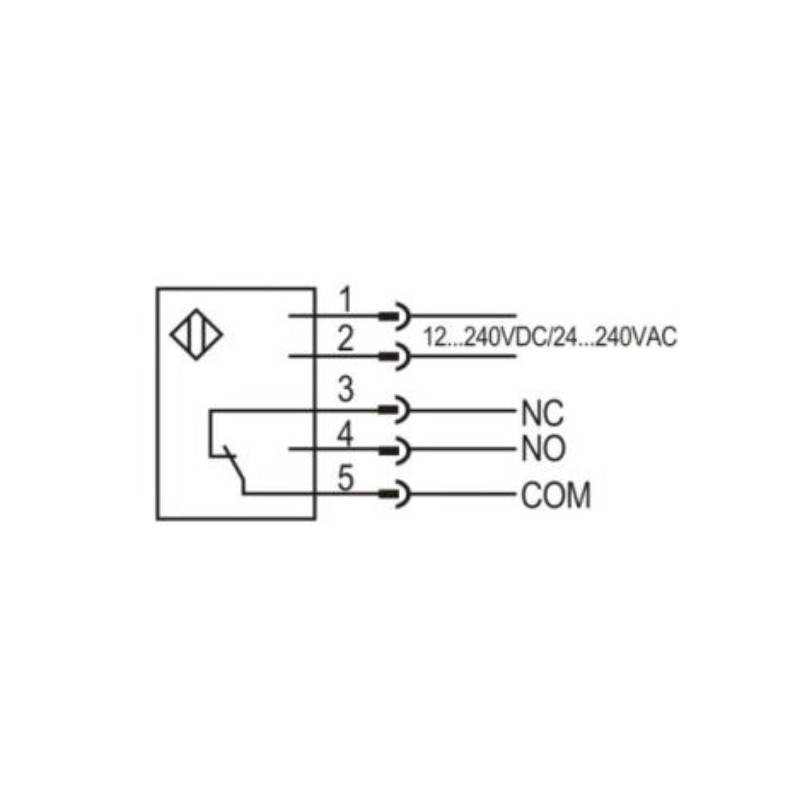 Autonics BEN5M-MFR ,Ebat 50x50x18mm,Ölçüm 5mt,Çıkış Kontak-1A1K,Besleme 24v..220vac dc,5-Kablo 2mt,Reflektör Fotosel