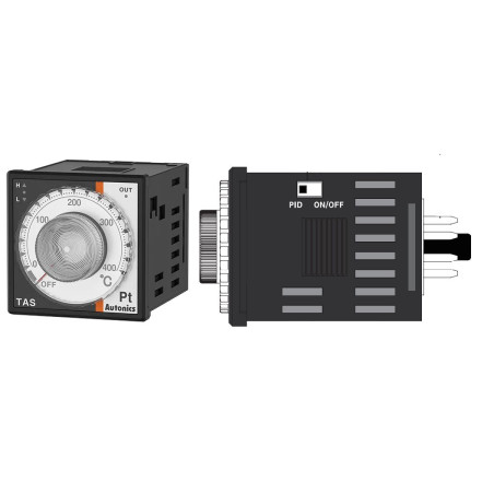 Autonics TAS-B4RP4C ,Ebat 48x48mm,Besleme 110v..220vac,Yuvarlak-8-Pin,Sensör PT100,Çıkış Kontak-1A1K,Isı Kontrol Termostat