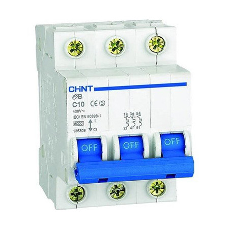 Chint NXB-63S-C20 ,3-Faz 3-Kutup,C-20 Amper 4.5kA,Otomatik Sigorta