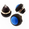 Çin DC184-MV ,Montaj 12mm,Kontak-1A,Mavi Yaylı M12 Buton