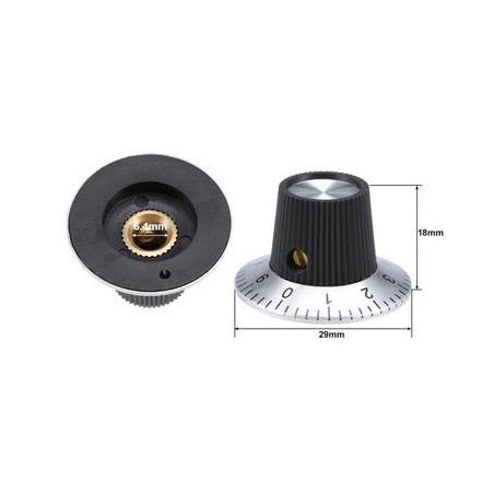 Çin KN-C2 ,29x18mm,Numaralı,Potansiyometre Başlık
