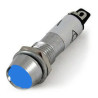 Çin N761L-LED24V-MV ,Montaj 8mm,Mavi-24v,Metal M8 Led Lamba