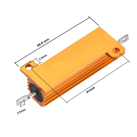 Çin RES-22R 100W ,22 Ohm 100w,Alüminyum Direnç