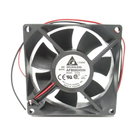 Delta AFB0824VH ,Ebat 80x25mm,Besleme 24vdc 0.21A 4.0W,Hava 42-Cfm,2-Kablo Fan