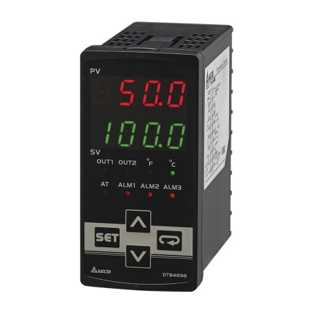 Delta DTB4896CR ,Ebat 48x96mm,Besleme 110v..220vac,Giriş UNIVERSAL,Çıkış 4..20mA,RS485,Proses Kontrol