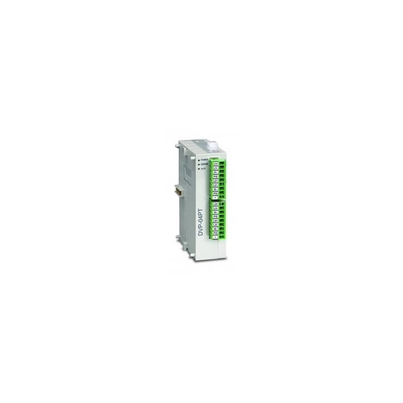 Delta DVP04PT-S ,Besleme 24vdc,Giriş 4-PT100,RS485,Plc Ek Genişleme Isı Modül