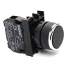 Emas B100DH ,Montaj 22mm,Kontak-1A,Siyah Yaylı,M22 Buton
