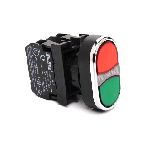 Emas B102K20KY ,Montaj 22mm,Kontak-1A1K,İkiz M22 Buton