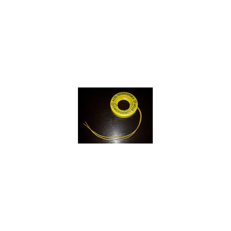 Emas BET60LED1 ,Montaj 22mm,Sarı-24vdc,M22 Acil Buton Etiket